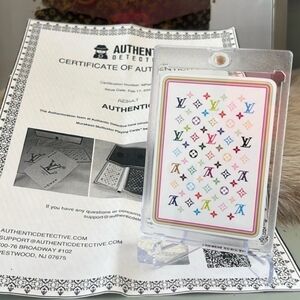 Louis Vuitton LV Takashi Murakami Monogram Playing Card 8 of Spades with COA